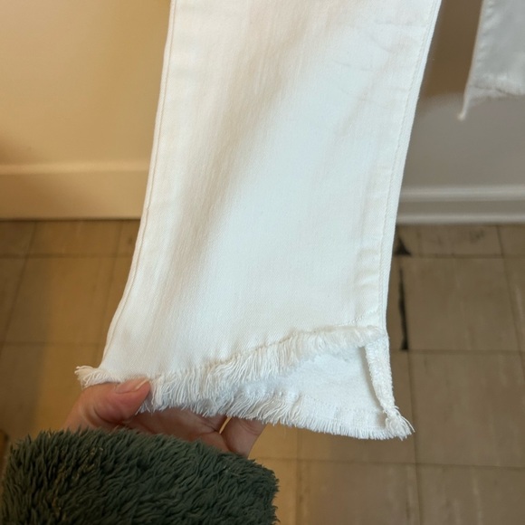 Nwt Joe’s White High Rise Flawless Raw Hem Skinny Ankle Jeans - Picture 3 of 7